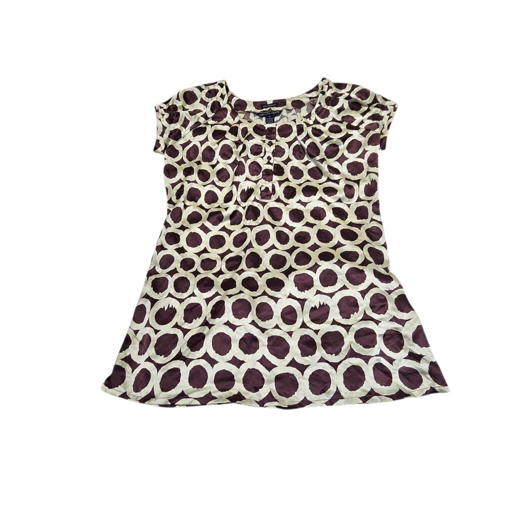antilia femme blouse Black Silver Circles XL